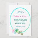 Search for circular wedding invitations Botanical
