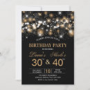 Search for adult joint party invitations Gold glitter