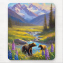 Recherche de fleurs montagne tapis souris Montagnes