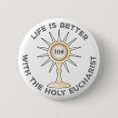 Search for first holy communion buttons Eucharist
