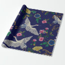 Recherche de fleurs japonaises papier cadeau Vintage