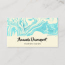 Recherche de couleur bleue turquoise cartes visite Professionnel