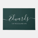 Search for dark green doormats Address