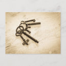Recherche de porte clés cartes postales Clé squelette