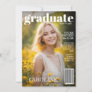 Search for magazine cover graduation invitations Trendy