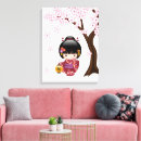 Search for japanese geisha canvas prints Sakura