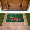 Search for vintage truck doormats Red and green