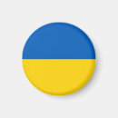 Recherche de coeur jaune magnets Drapeau ukrainien