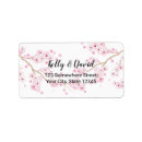 Search for pink cherry blossom return address labels Elegant