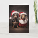 Search for funny dachshund christmas cards Santa claus