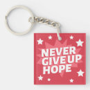 Search for never give up keychains Typography