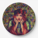 Search for art nouveau plates Peacock