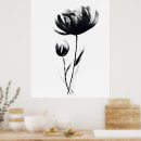 Search for black ink flowers art Black and white