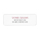Search for pink and grey return address labels Bride