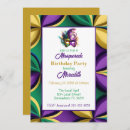 Recherche de mardi gras masquerade anniversaire invitations Vert