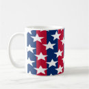 Search for red stars mugs Fourth of july