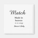 Search for engaged square magnets Couple name date