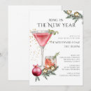 Search for ring in the new year invitations Watercolor