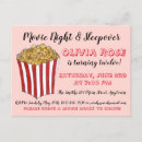 Search for popcorn birthday invitations Sleepover