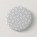 Recherche de motif noir et blanc badges Minimaliste
