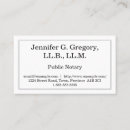 Search for notary public business cards Lawyer