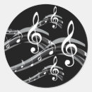 Search for black treble clef stickers Black and white