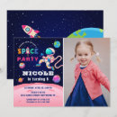 Recherche de astronaute fille invitations Rose