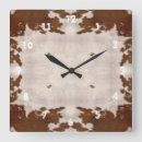 Recherche de peau vache horloges Brun