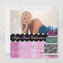 Search for zebra square invitations Pink