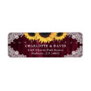 Search for rustic burgundy return address labels Fall