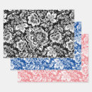 Search for black and white damask wrapping paper Pattern