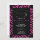 Recherche de zèbre rose et noir invitations Diplôme