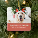 Search for dog lovers ornaments Happy pawlidays