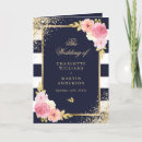 Search for blush pink wedding programs Navy blue