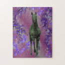 Recherche de licorne puzzles Noir