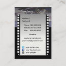 Recherche de cinématographique cartes visite Producteur de films