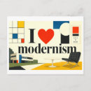 Recherche de modernisme cartes postales Illustration