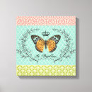Search for colourful butterfly canvas prints Vintage