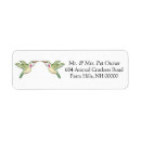 Search for hummingbirds return address labels Cute