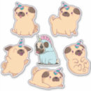 Search for kawaii pug stickers Puppy