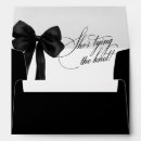 Search for bridal shower envelopes Black