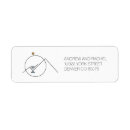 Search for boho wedding return address labels Black and white