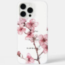 Search for pink cherry blossoms iphone cases White