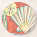 Search for seashells coasters Sand