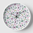 Search for cute pink butterfly clocks Nature