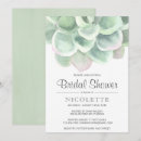 Search for succulent bridal shower invitations Nature