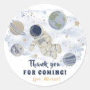 Search for galaxy baby shower stickers Thank you