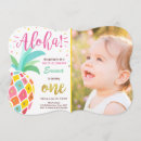 Recherche de ananas tropical invitations Rose et or
