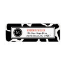 Search for black and white cow return address labels Birthday