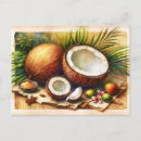 Search for coconuts postcards Vintage
